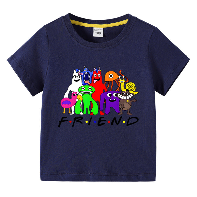 Children's summer short sleeved T-shirt