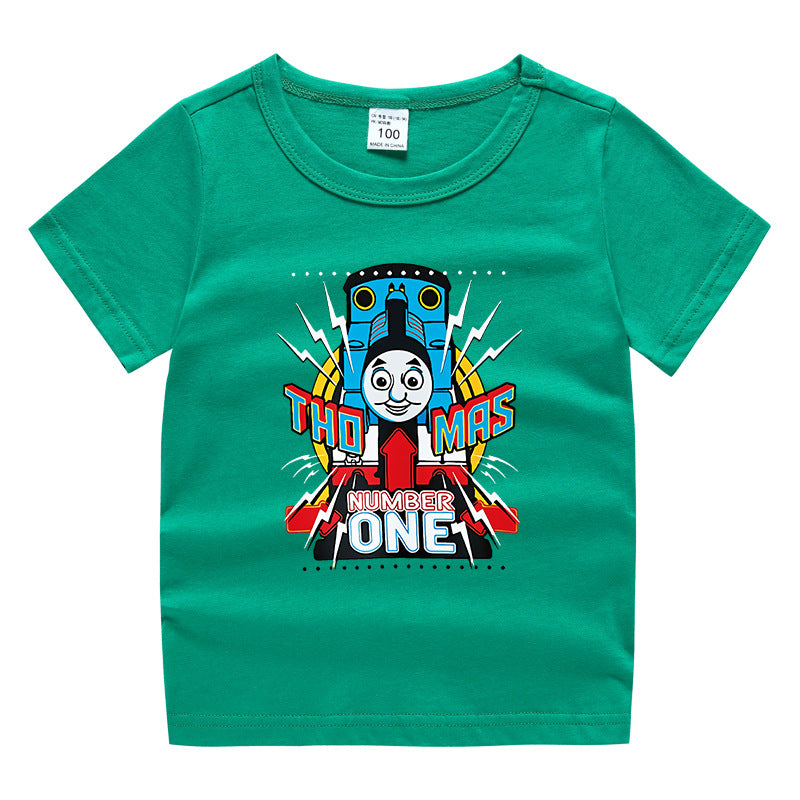 Children's summer short sleeved T-shirt