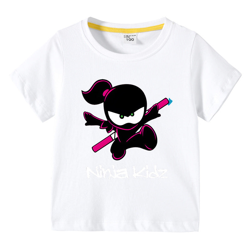 Children's summer short sleeved T-shirt