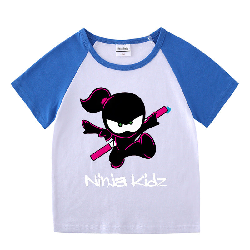 Children's summer short sleeved T-shirt