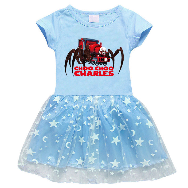 Girls' Half Sleeve Summer Dress