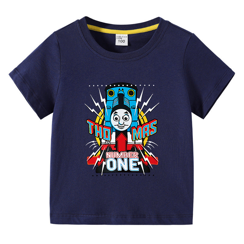 Children's summer clothes short sleeved T-shirt for boys