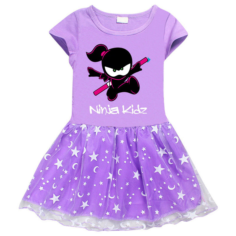 Girls' Half Sleeve Summer Dress