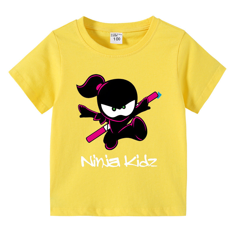 Children's summer short sleeved T-shirt