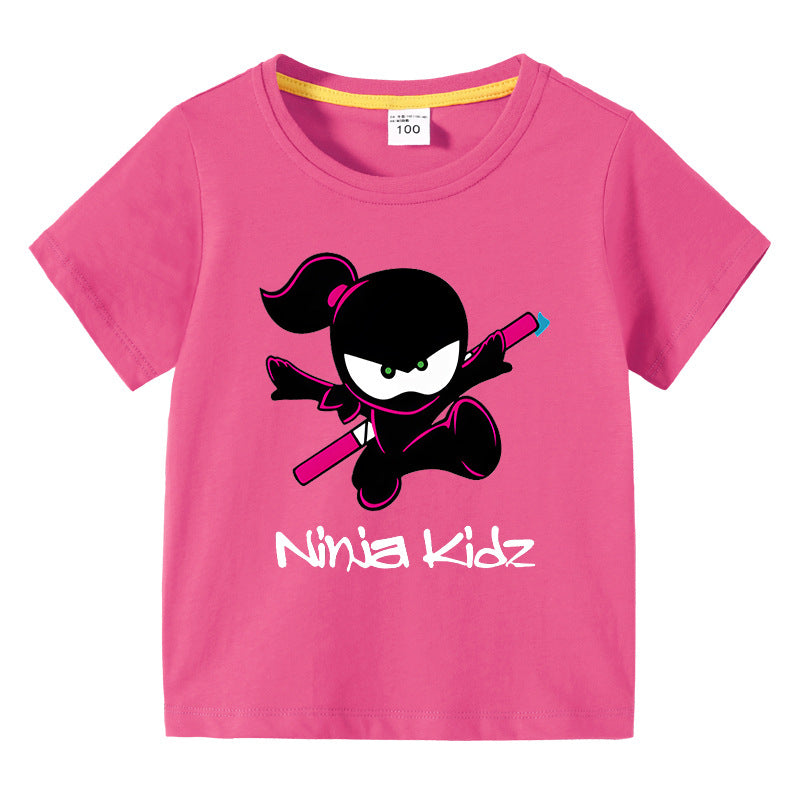 Children's summer short sleeved T-shirt