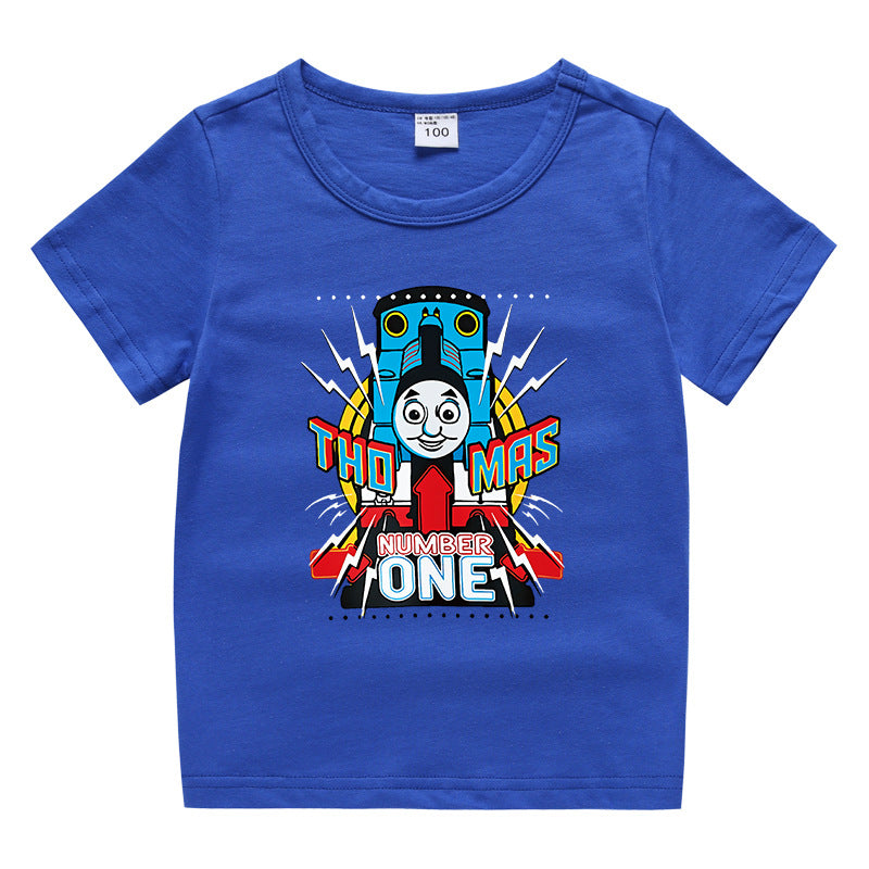 Children's summer short sleeved T-shirt