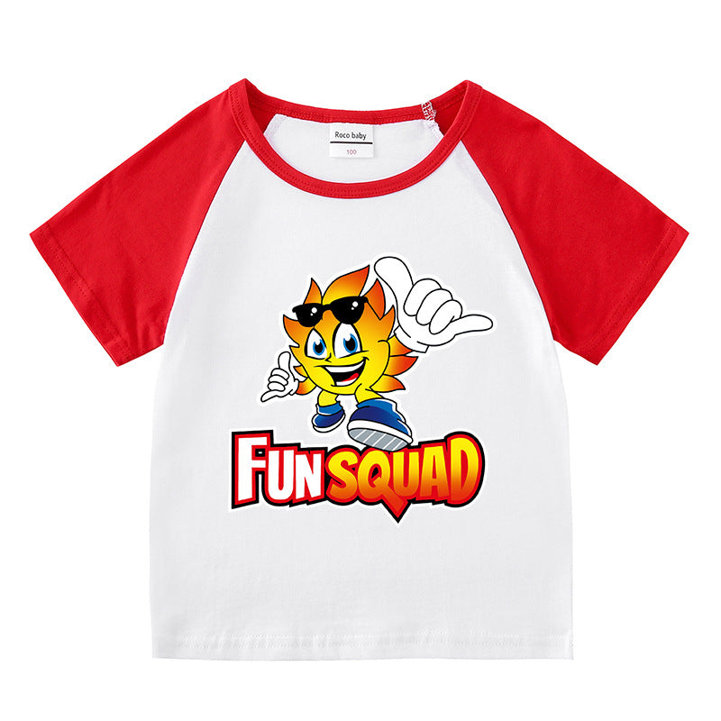 Children's summer clothing short sleeved T-shirt for men and women