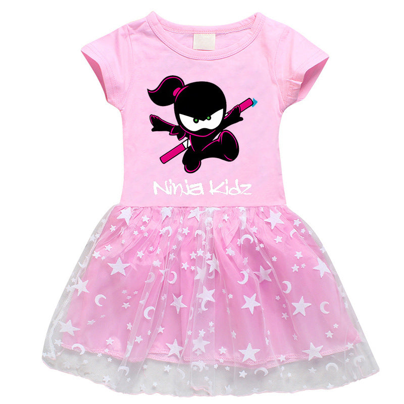 Girls' Half Sleeve Summer Dress