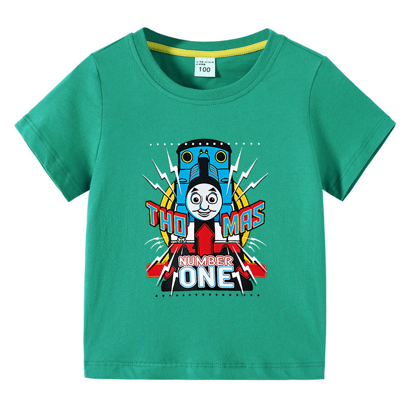 Children's summer clothes short sleeved T-shirt for boys