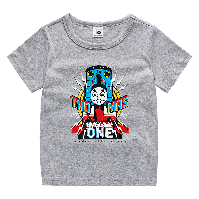 Children's summer short sleeved T-shirt