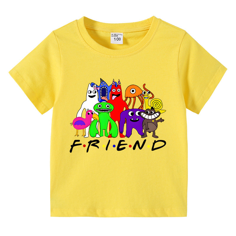 Children's summer short sleeved T-shirt