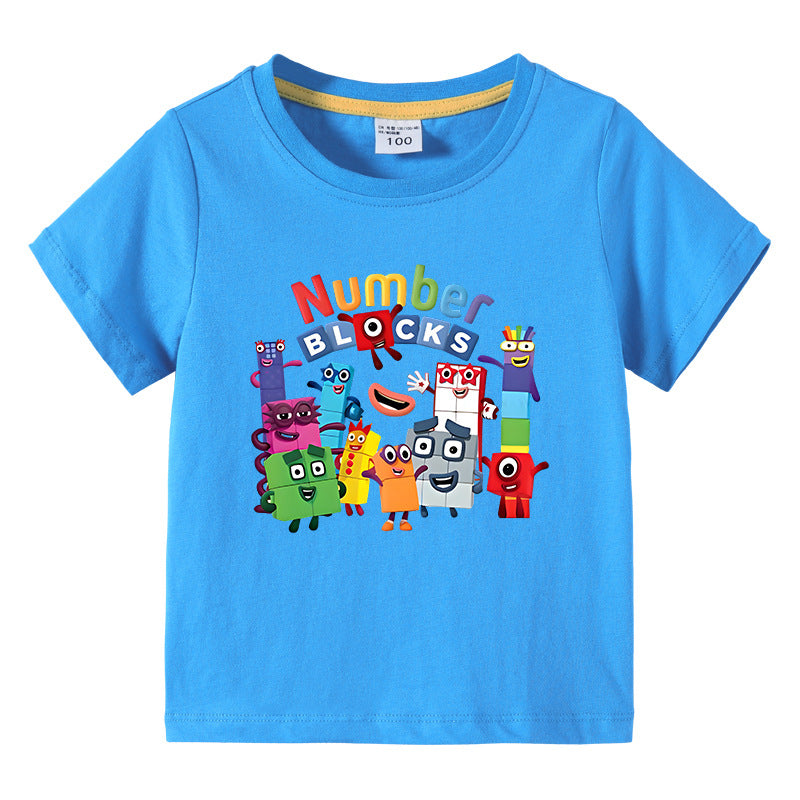 Children's summer clothes short sleeved T-shirt for boys