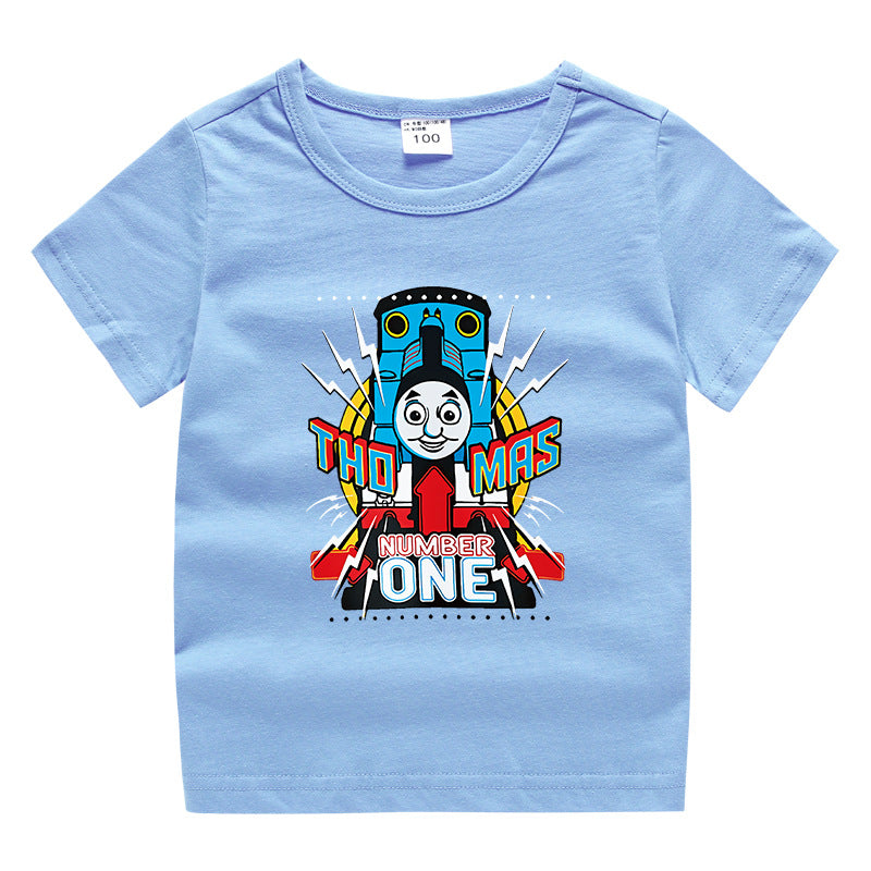 Children's summer short sleeved T-shirt