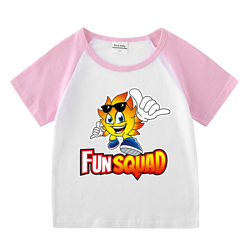 Children's summer clothing short sleeved T-shirt for men and women