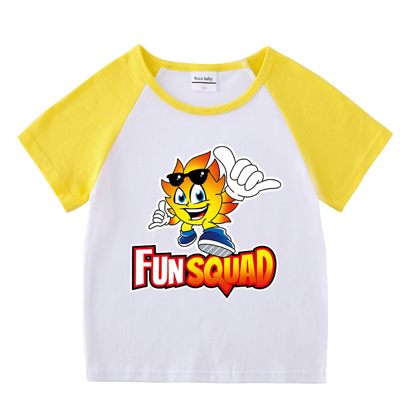 Children's summer clothing short sleeved T-shirt for men and women