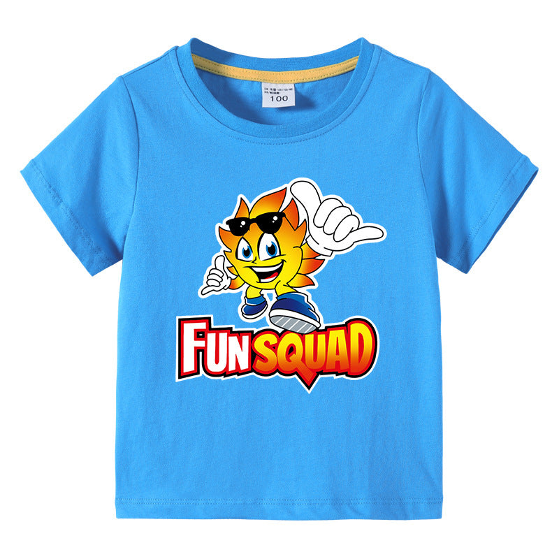 Children's summer short sleeved T-shirt