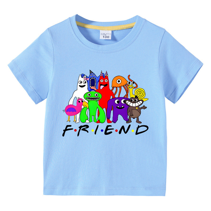 Children's summer short sleeved T-shirt