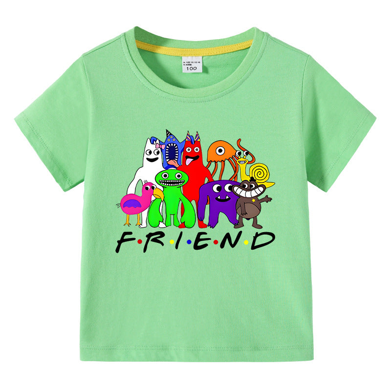 Children's summer short sleeved T-shirt