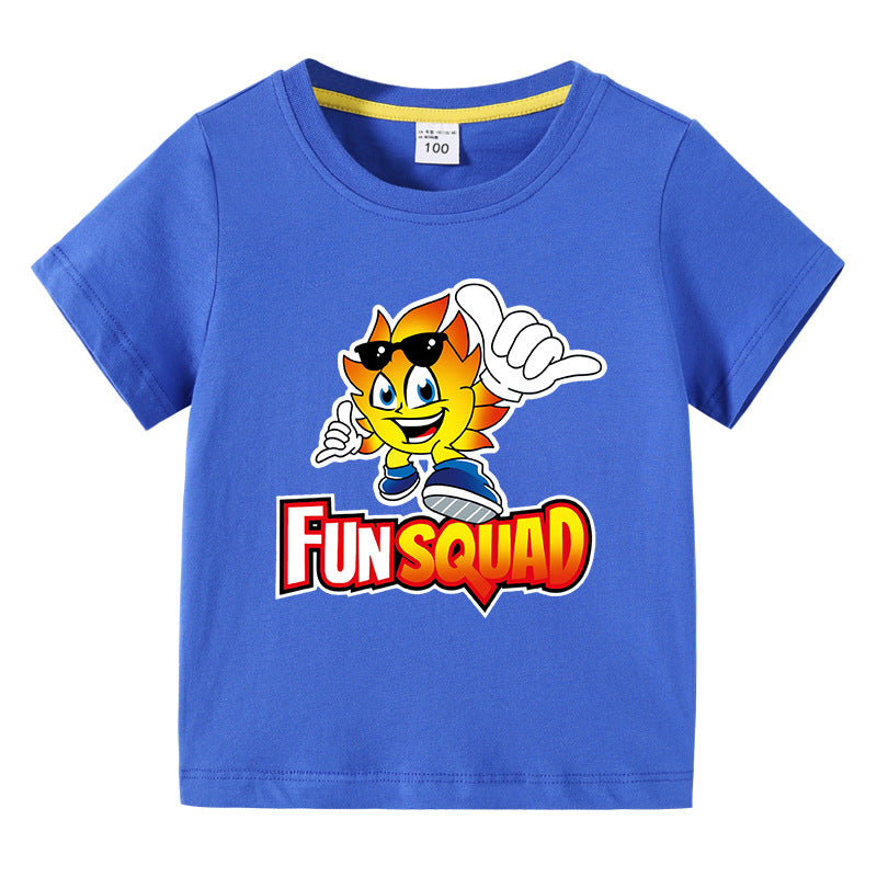 Children's summer short sleeved T-shirt