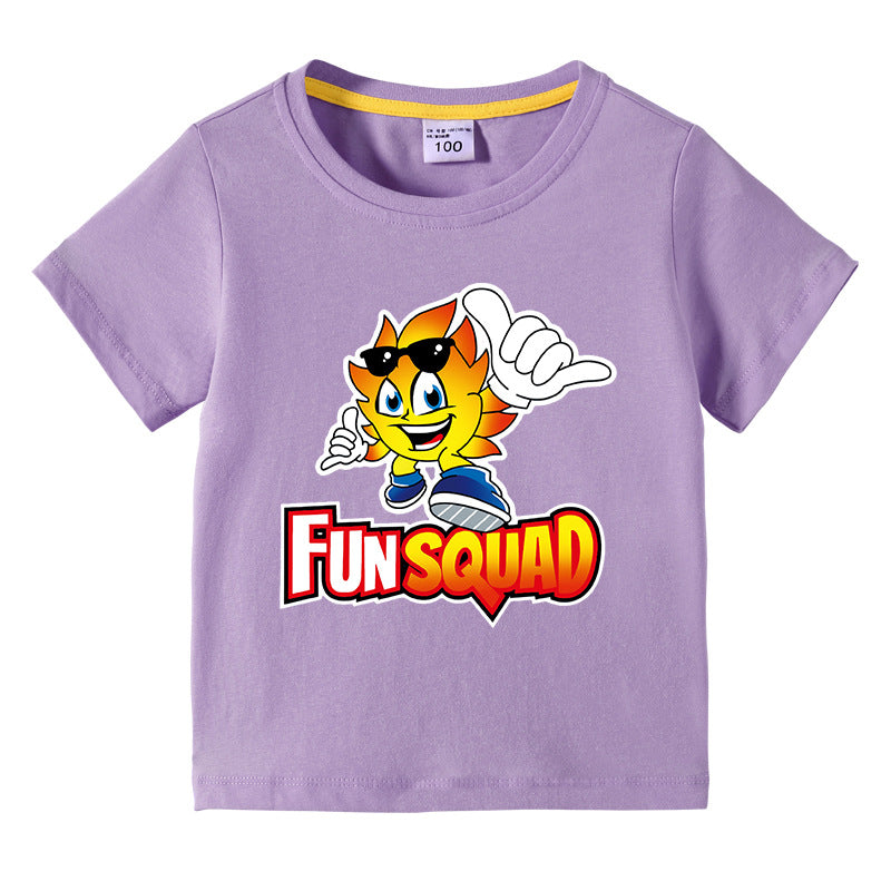 Children's summer short sleeved T-shirt