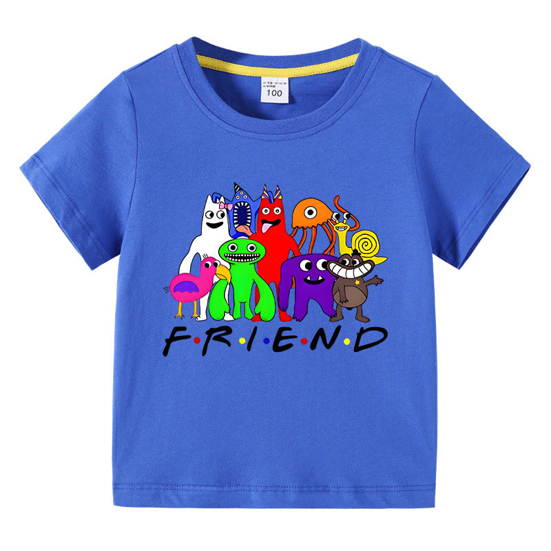 Children's summer short sleeved T-shirt