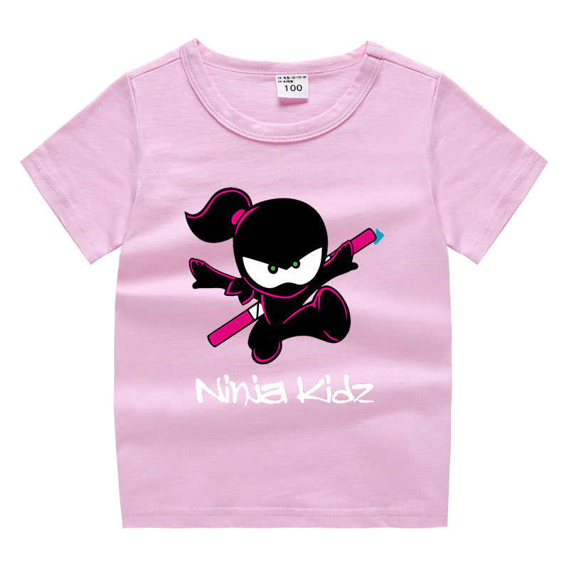 Children's summer clothing short sleeved T-shirt for men and women