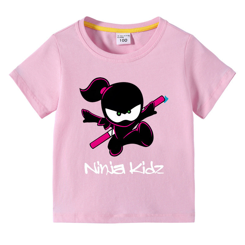 Children's summer short sleeved T-shirt