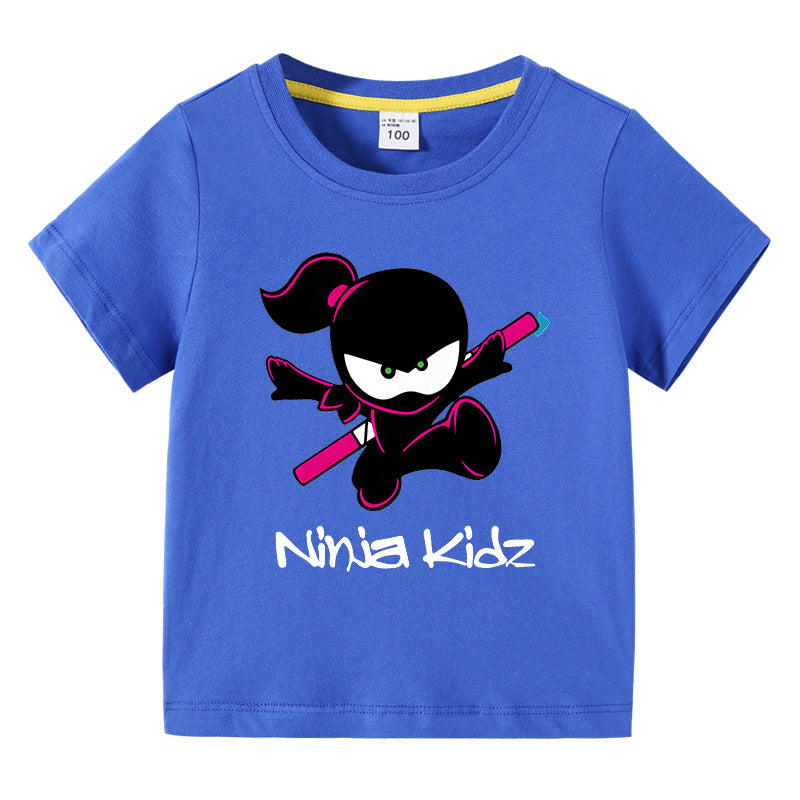 Children's summer short sleeved T-shirt