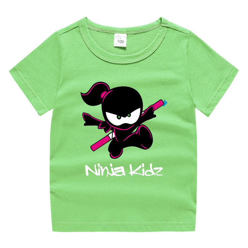 Children's summer clothing short sleeved T-shirt for men and women