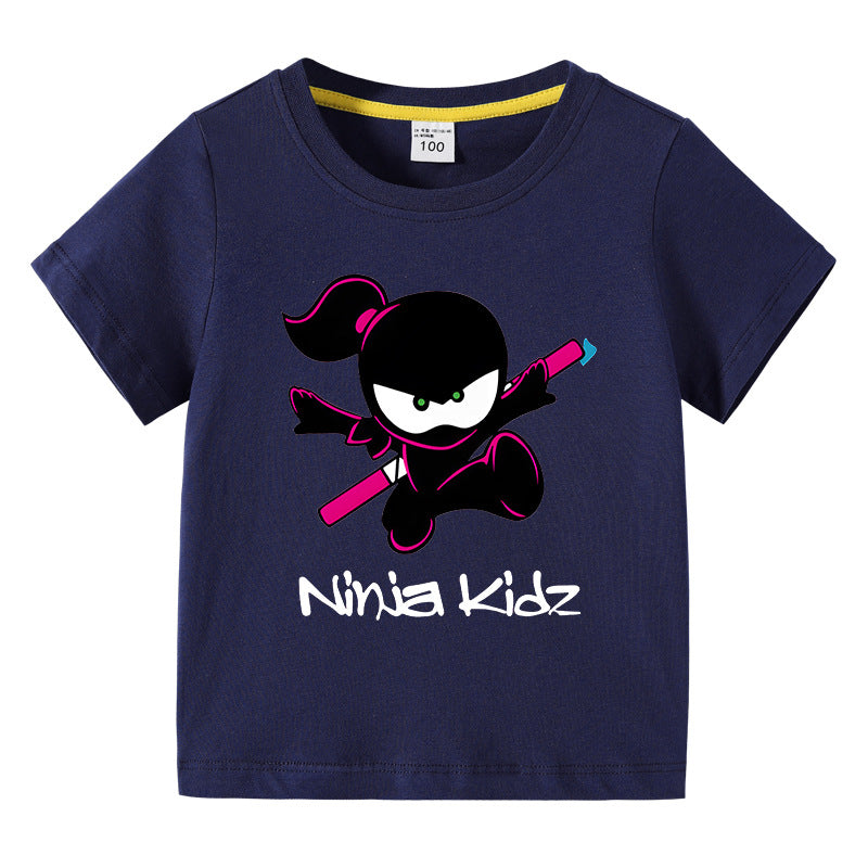 Children's summer short sleeved T-shirt