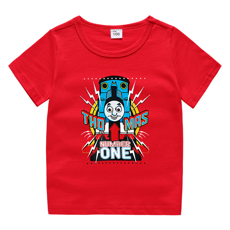 Children's summer short sleeved T-shirt