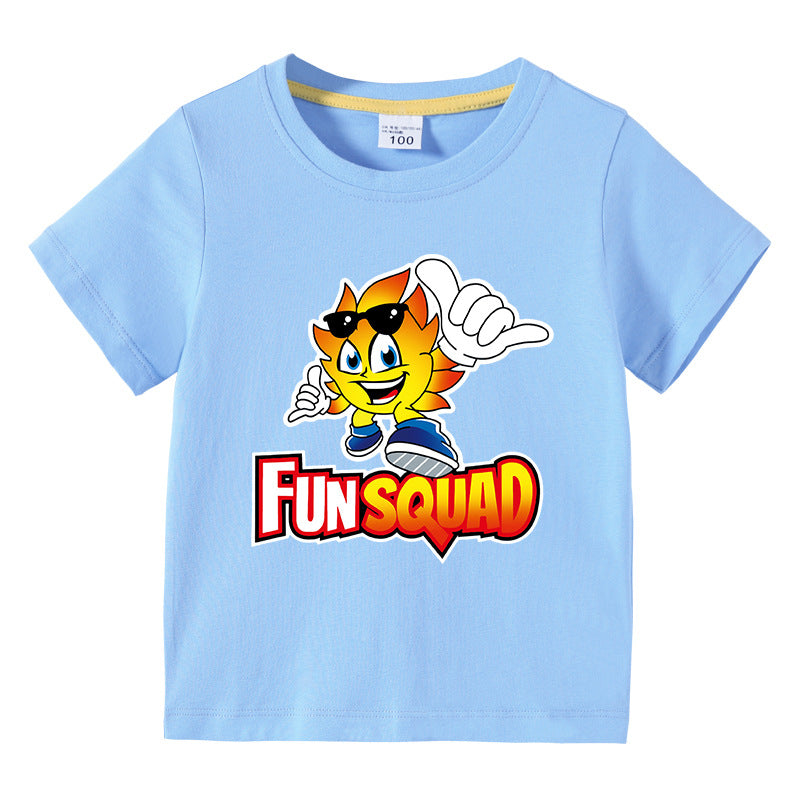 Children's summer short sleeved T-shirt