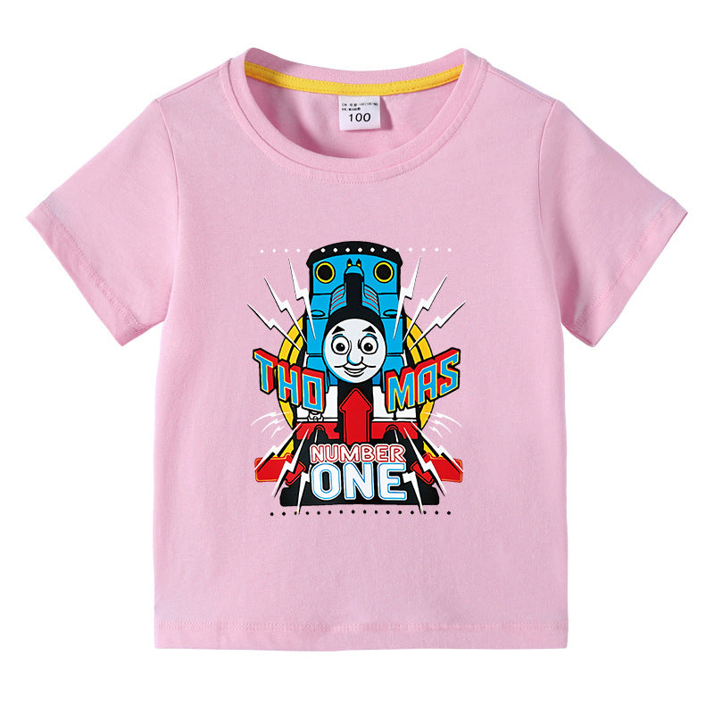 Children's summer clothes short sleeved T-shirt for boys