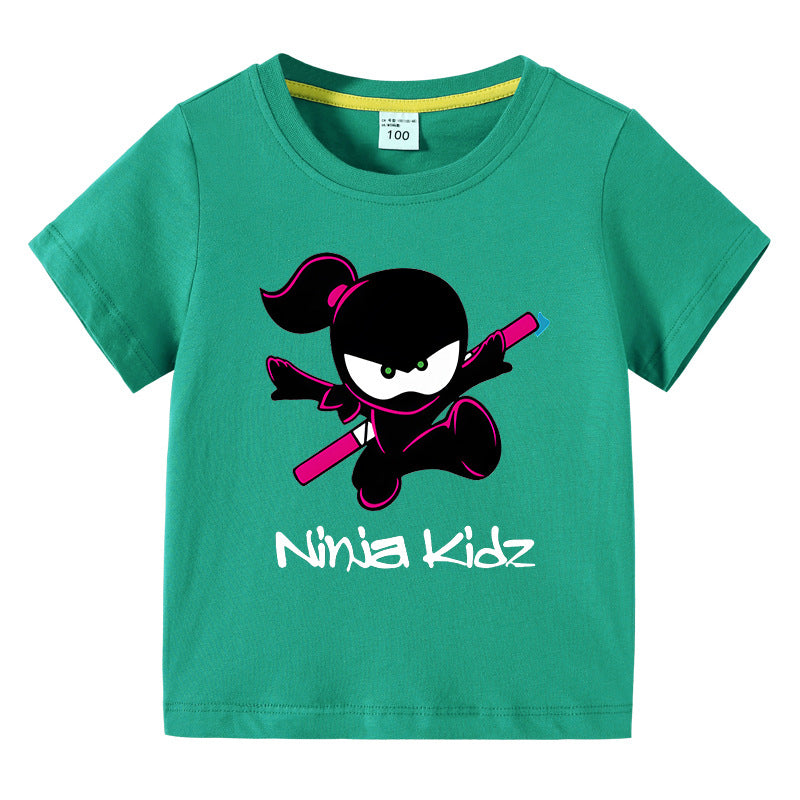 Children's summer short sleeved T-shirt
