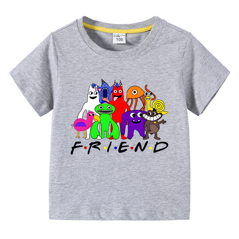 Children's summer short sleeved T-shirt