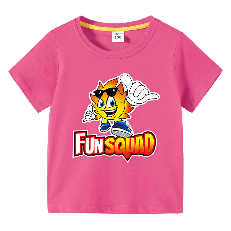 Children's summer short sleeved T-shirt