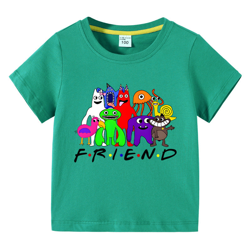 Children's summer short sleeved T-shirt