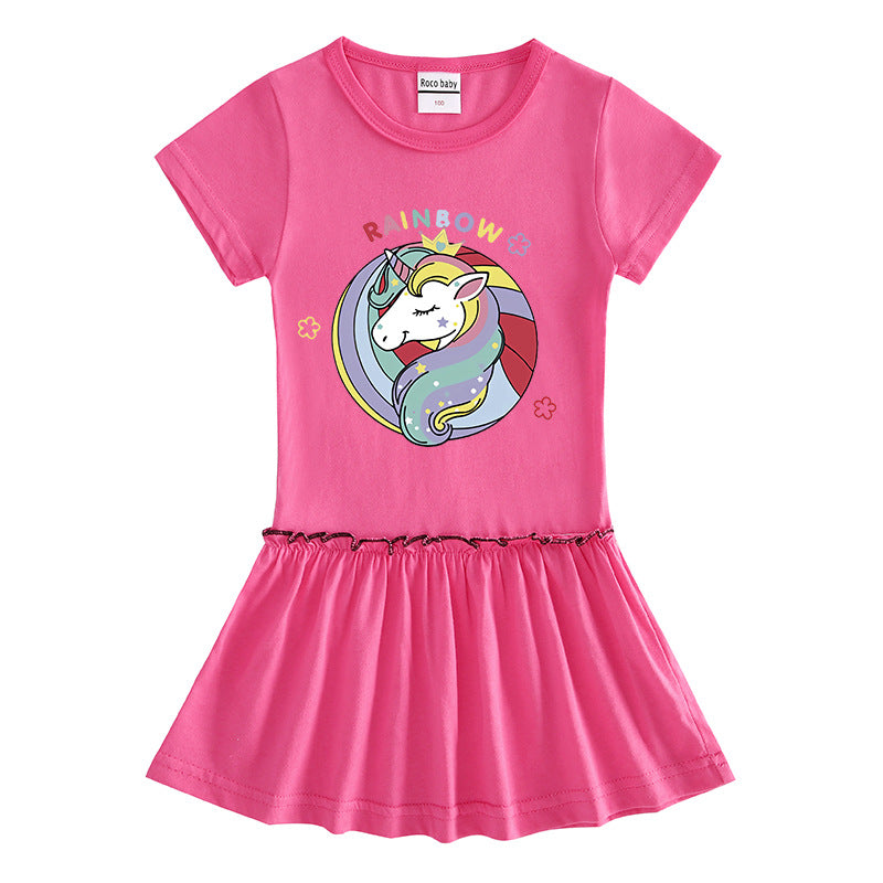 Short sleeved dress with half sleeves for babies