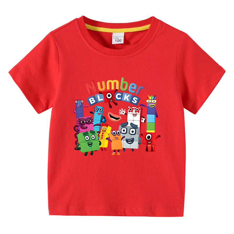 Children's summer clothes short sleeved T-shirt for boys