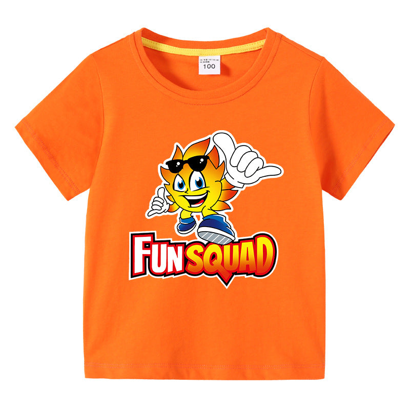 Children's summer short sleeved T-shirt